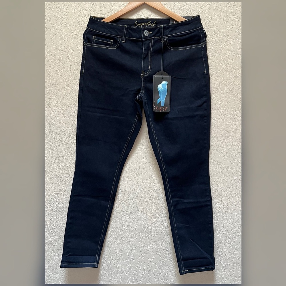 Copperflash Women’s Ankle Skinny Jeans Blue Color Size 8